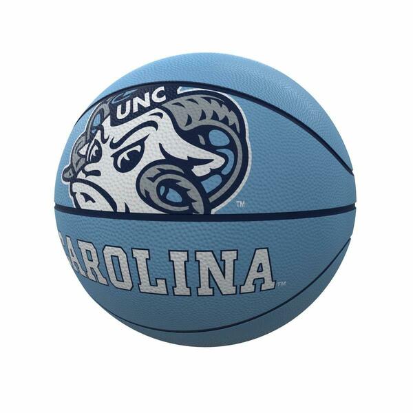 Logo Brands North Carolina Mascot Official-Size Rubber Basketball 185-91FR-1